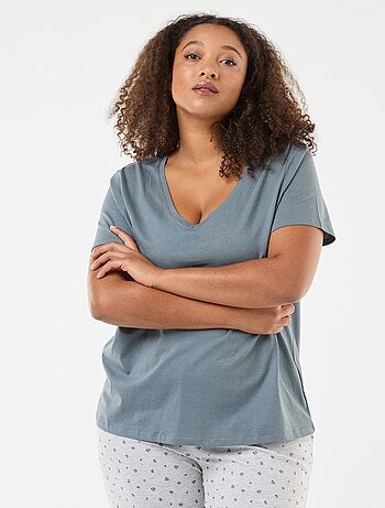 Pyjama long imprimé léopard - 2 pièces