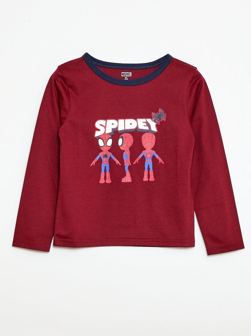 Pyjama long imprimé 'Marvel' Rouge - Kiabi