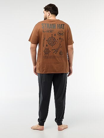 Pyjama long imprimé 'One Piece' - 2 pièces