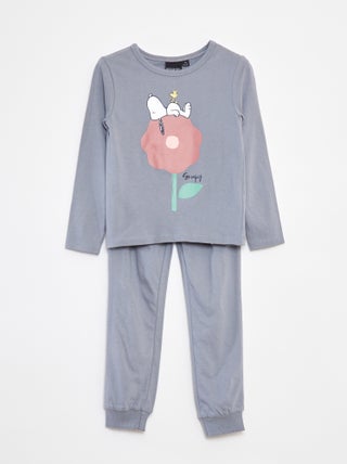 Pyjama long imprimé 'Snoopy' - 2 pièces