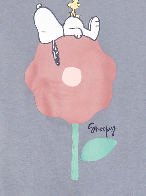 Pyjama long imprimé 'Snoopy' - 2 pièces - Kiabi