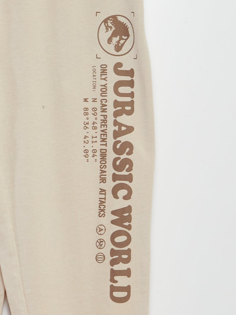 Pyjama long 'Jurassic World' - 2 pièces Marron - Kiabi