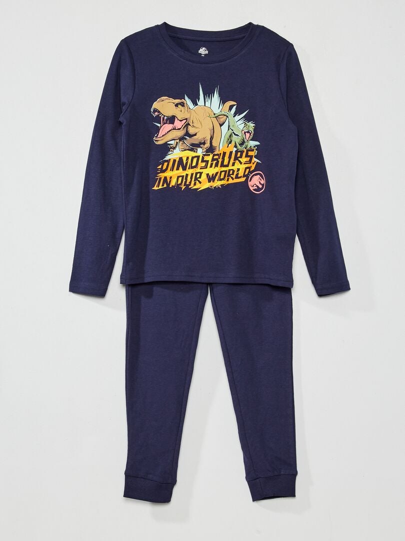 Pyjama long 'Jurassic World' Bleu marine - Kiabi
