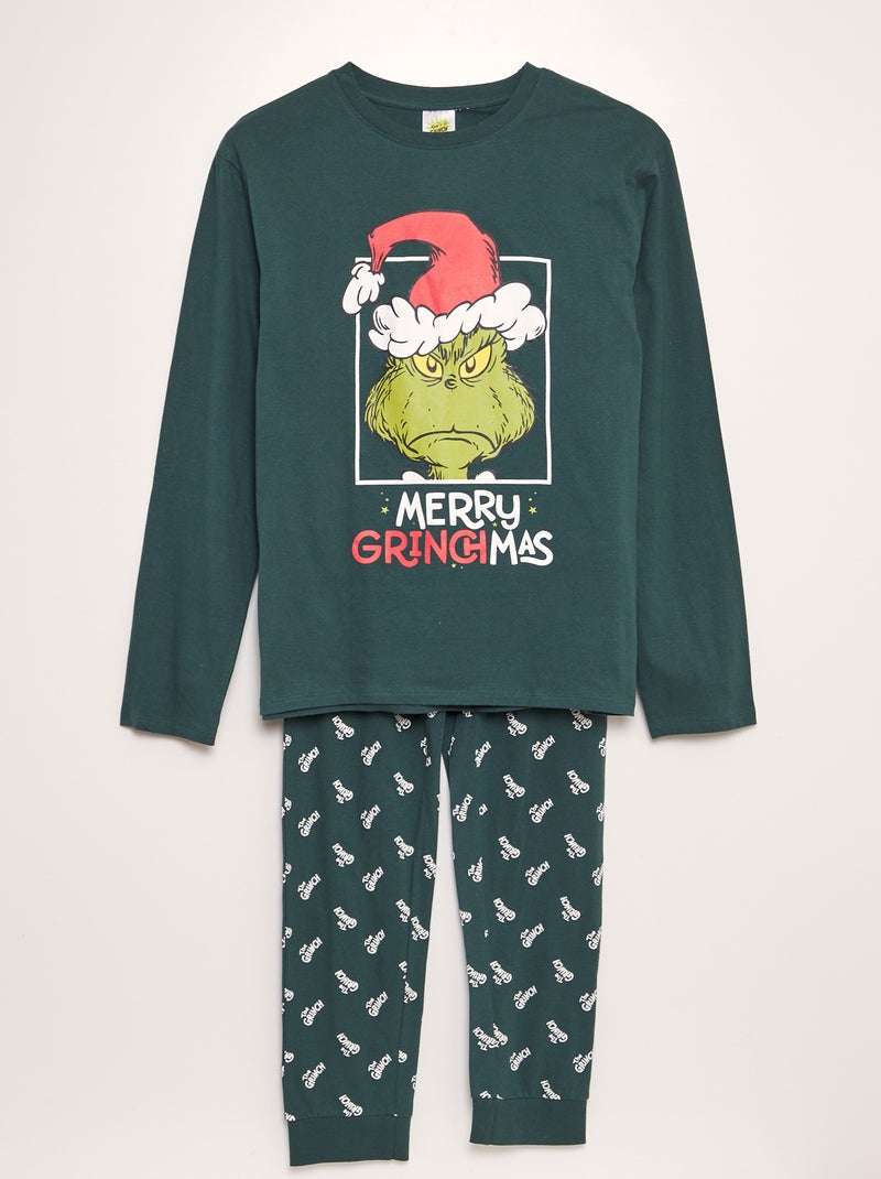 Pyjama long Le 'Grinch' - 2 pièces VERT - Kiabi