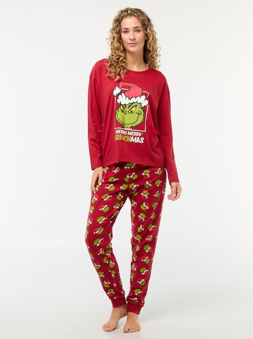 Pyjama long 'Le Grinch' - 2 pièces - Kiabi