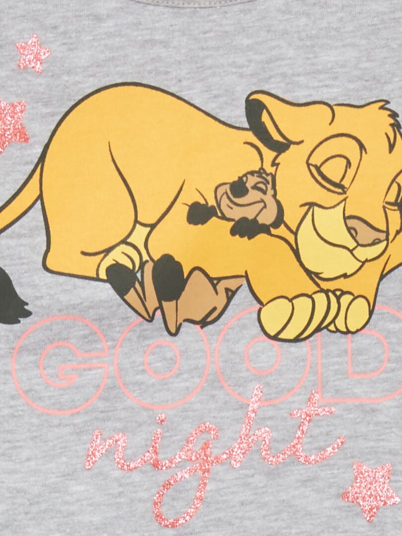 Pyjama long 'Le Roi Lion' de 'Disney' - 2 pièces Gris - Kiabi