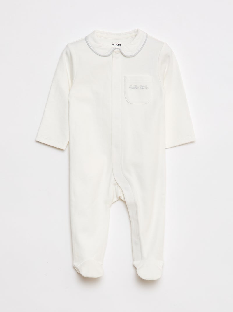 Pyjama long léger Blanc - Kiabi