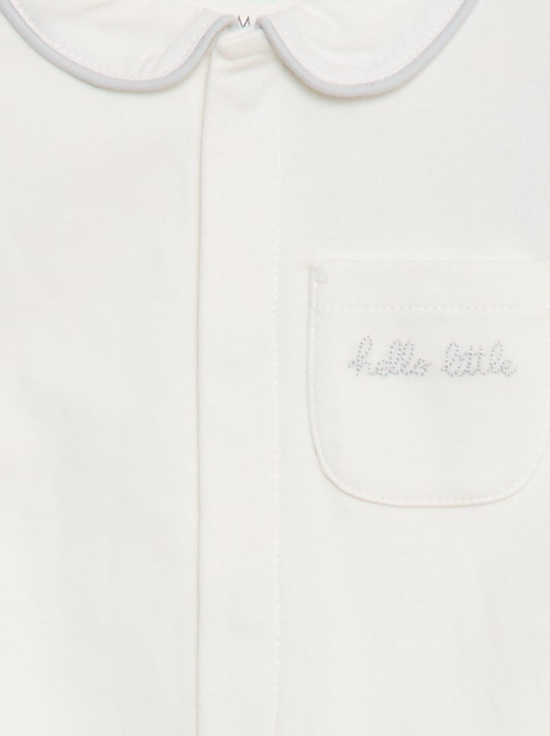 Pyjama long léger Blanc - Kiabi