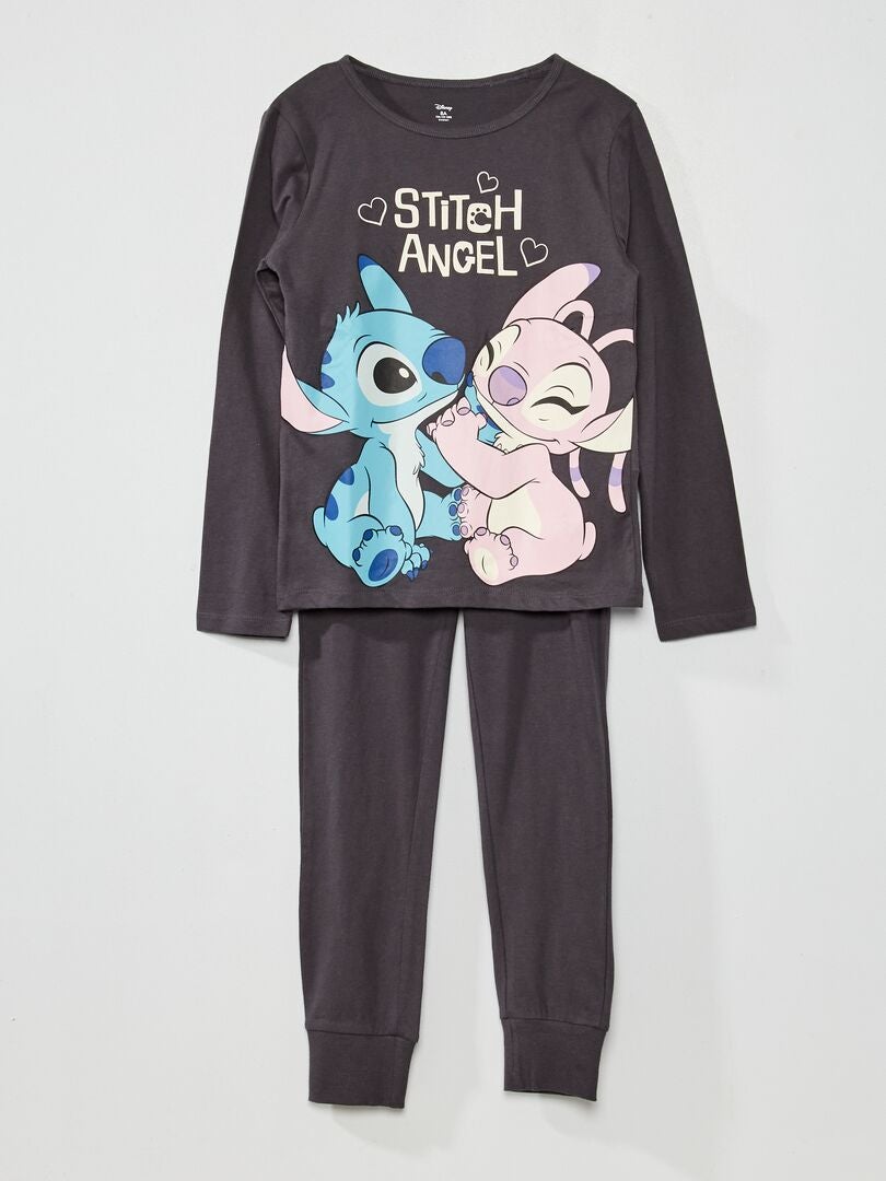 Pyjama femme en coton Disney Lilo and Stitch Angel Long Pjs