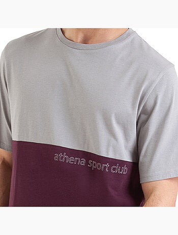 Pyjama long manches courtes col rond homme Club Athena