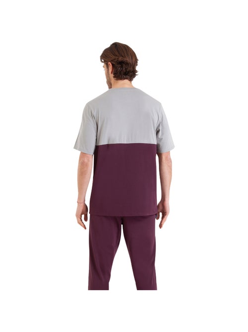 Pyjama long manches courtes col rond homme Club Athena - Kiabi Pyjama long manches courtes col rond homme Club Athena - Kiabi