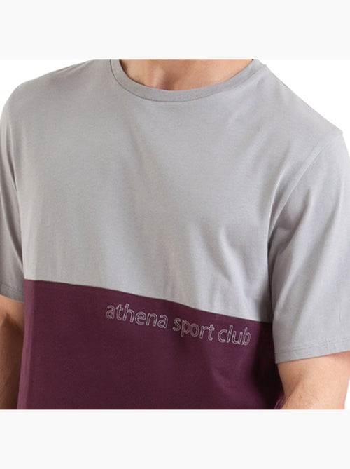 Pyjama long manches courtes col rond homme Club Athena - Kiabi Pyjama long manches courtes col rond homme Club Athena - Kiabi