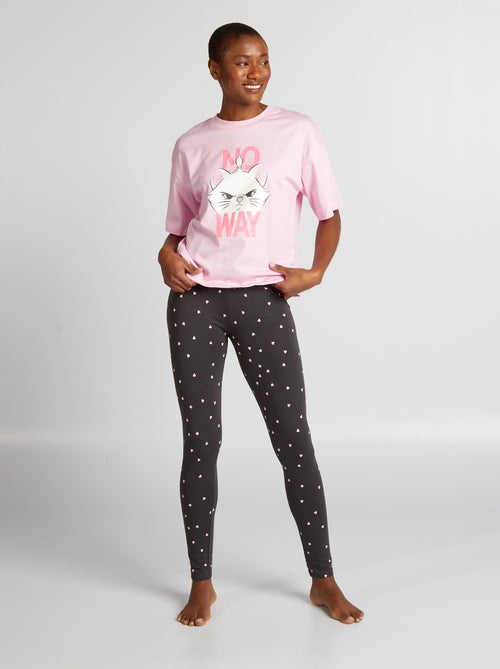 Pyjama long 'Marie' - 2 pièces - Kiabi