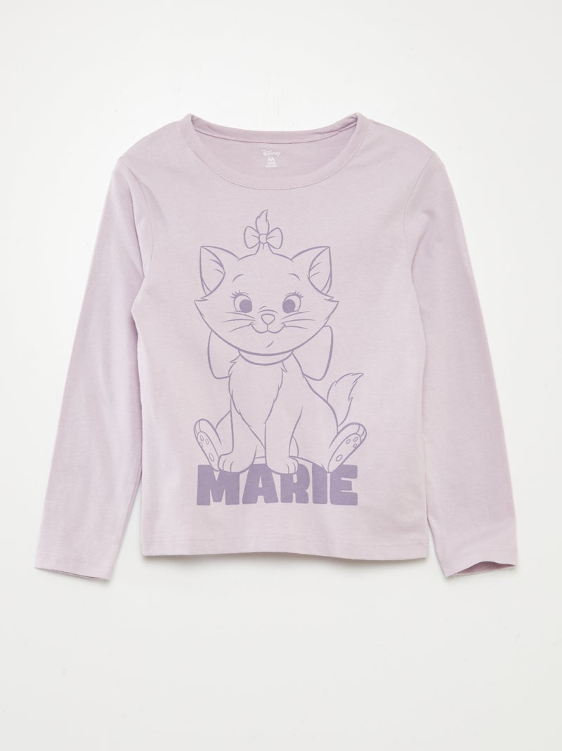 Pyjama long 'Marie' - 2 pièces Violet - Kiabi