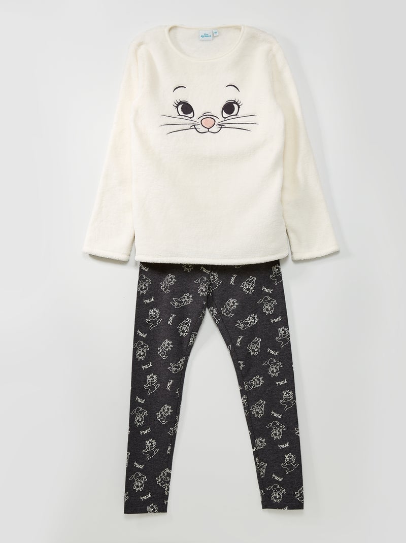 Pyjama long 'Marie' de 'Disney' 2 pièces Blanc Marie - Kiabi