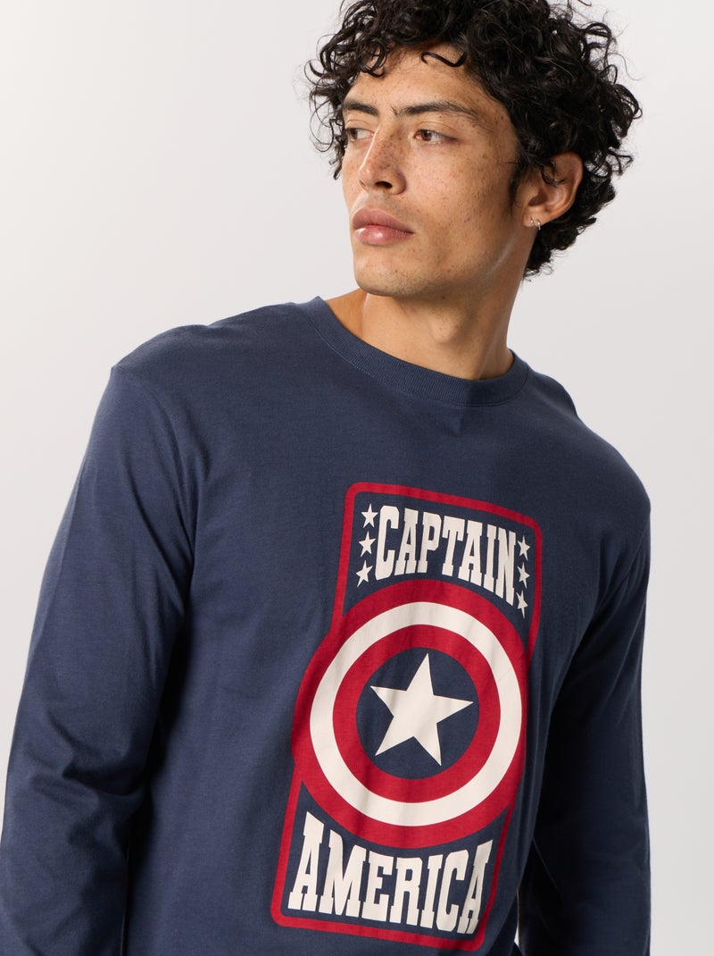 Pyjama long 'Marvel' - 2 pièces Bleu - Kiabi