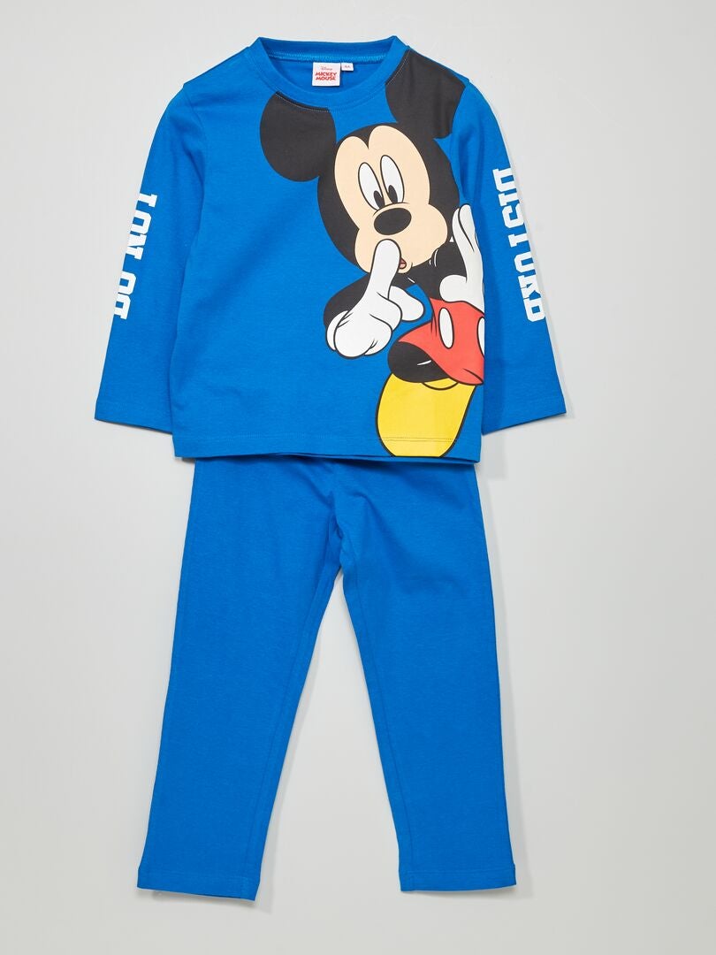Pyjama long 'Mickey' 'Disney' bleu - Kiabi