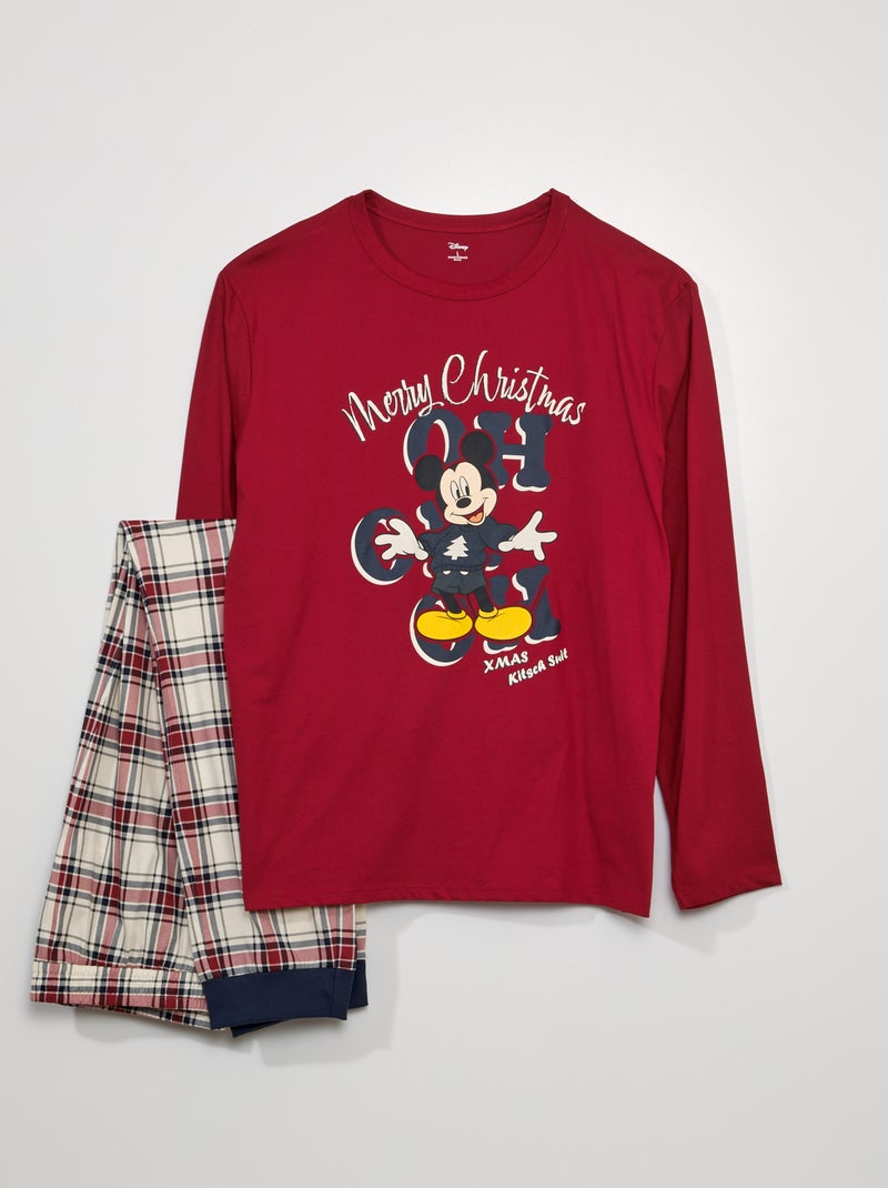 Pyjama long 'Mickey' 'Noël' - 2 pièces Mickey - Kiabi