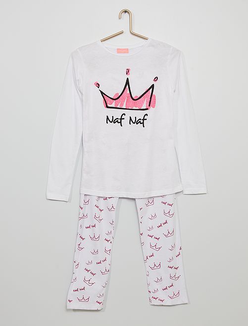 Pyjama long 'NAF NAF'                                                     blanc 

