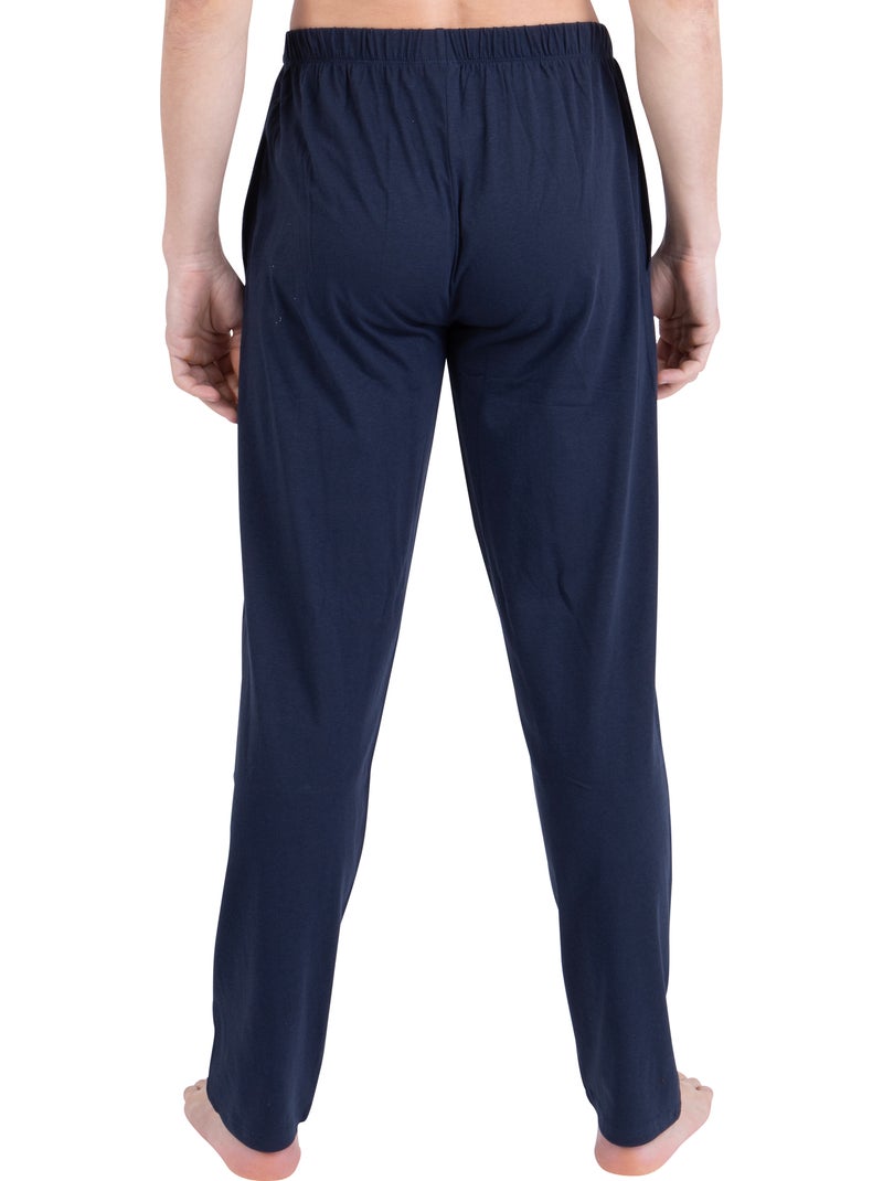 Pyjama long ouvert homme Chic Athena Bleu - Kiabi