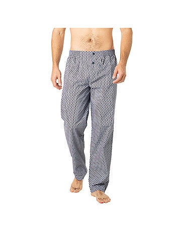 Pyjama long ouvert homme Popeline Eminence