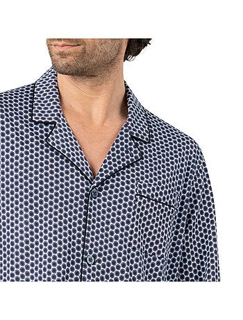 Pyjama long ouvert homme Popeline Eminence
