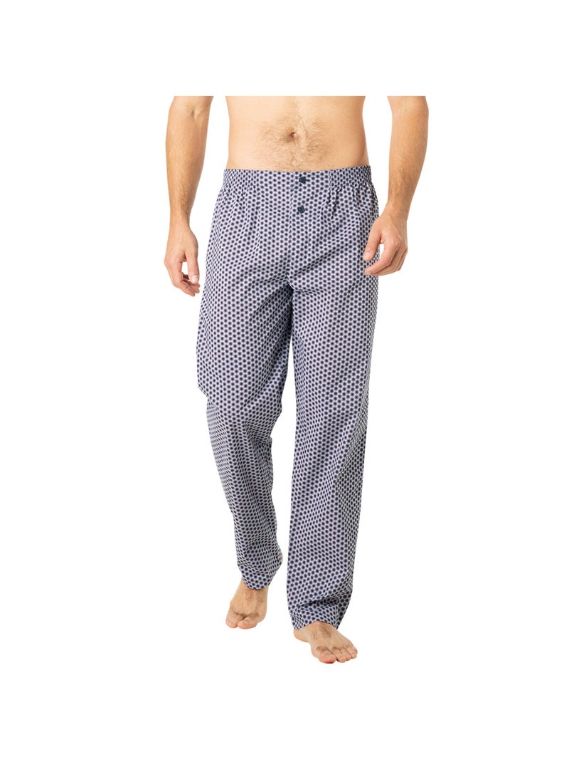 Pyjama long ouvert homme Popeline Eminence Bleu - Kiabi