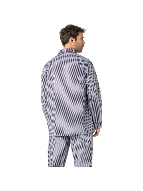 Pyjama long ouvert homme Popeline Eminence - Kiabi Pyjama long ouvert homme Popeline Eminence - Kiabi