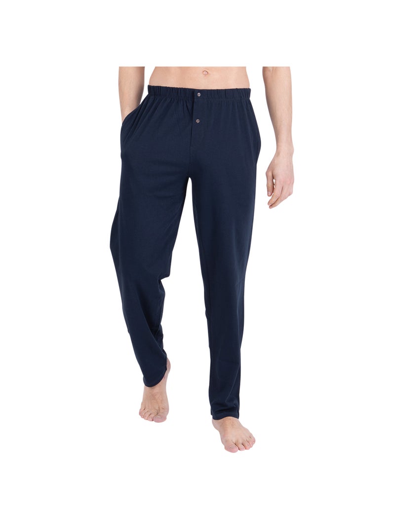 Pyjama long ouvert homme Rayures Ocean Club Athena Bleu - Kiabi