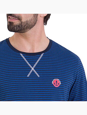 Pyjama long rayures homme L'Escale Athena