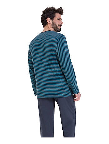 Pyjama long rayures homme L'Escale Athena