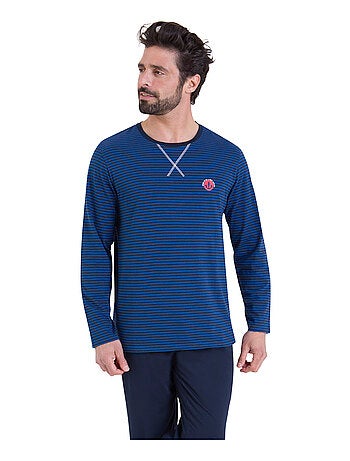 Pyjama long rayures homme L'Escale Athena