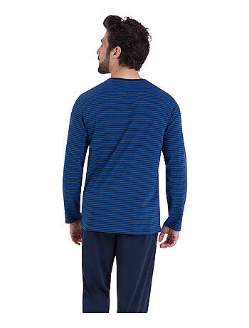 Pyjama long rayures homme L'Escale Athena