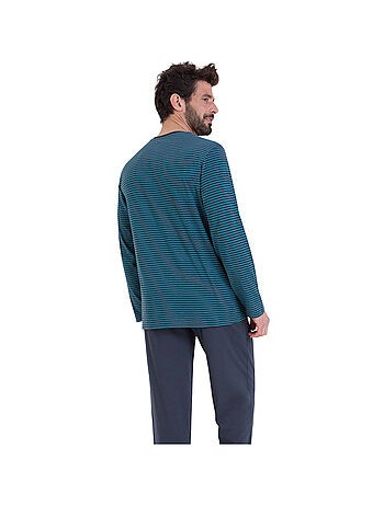 Pyjama long rayures homme L'Escale Athena