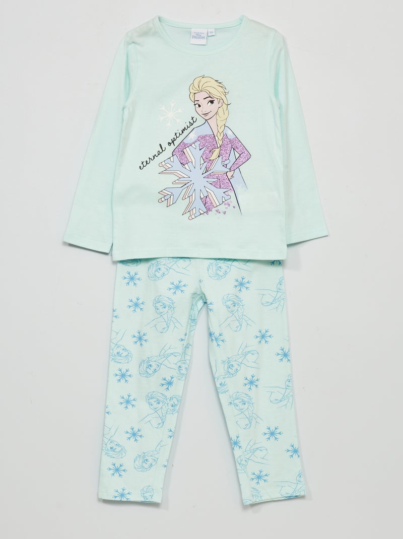 Pyjama long 'Reine des neiges' de 'Disney' - 2 pièces Bleu - Kiabi