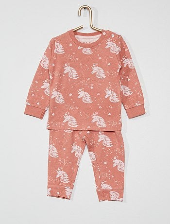 Pyjama 2 Pieces Bebe Fille Taille 18 24m Kiabi