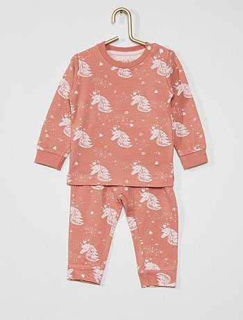 Pyjama 2 Pieces Bebe Fille Taille 3 4a Kiabi