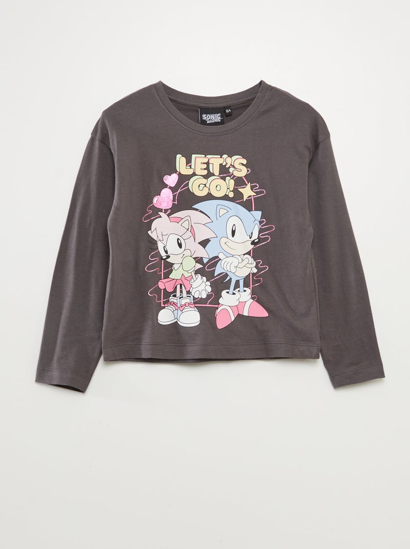 Pyjama long 'Sonic' Gris - Kiabi