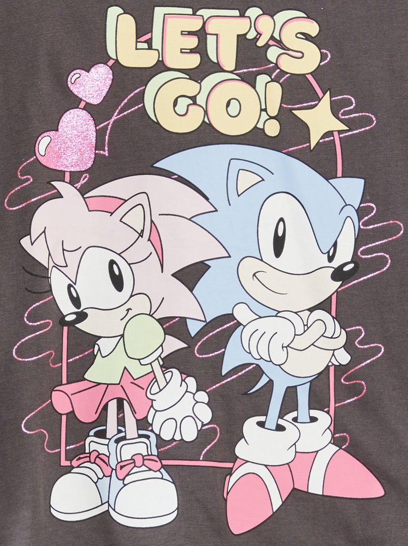 Pyjama long 'Sonic' Gris - Kiabi