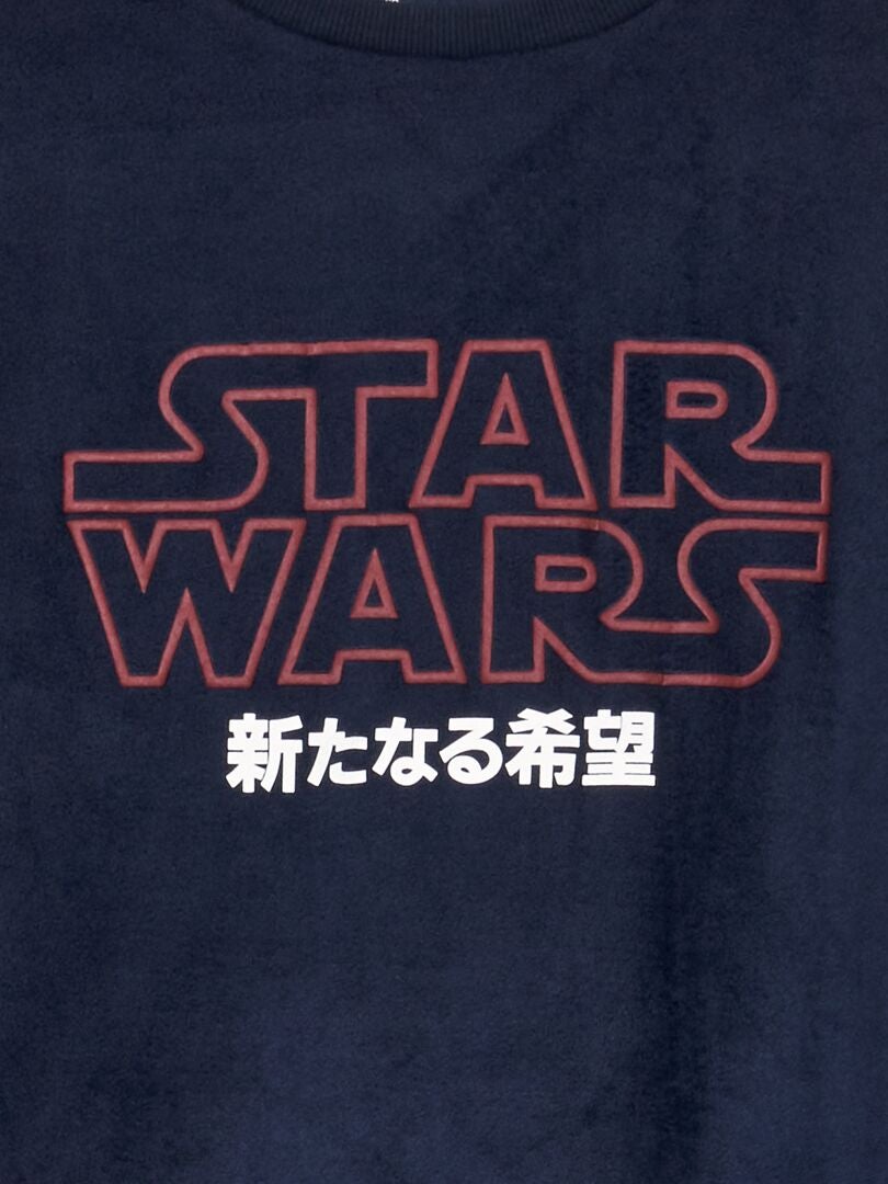 Pyjama long 'Star Wars' polaire - Bleu - Kiabi - 24.00�?�