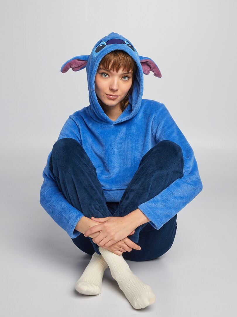 Disney Bonnet Stitch - Packs Bonnet, Écharpe et Gants Fille Stitch (Bleu  Stitch-1 Pièces) : : Mode