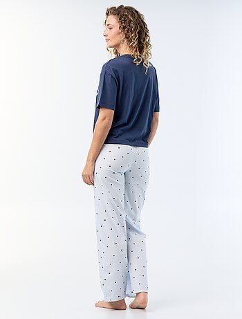 Pyjama long 'Stitch' - 2 pièces