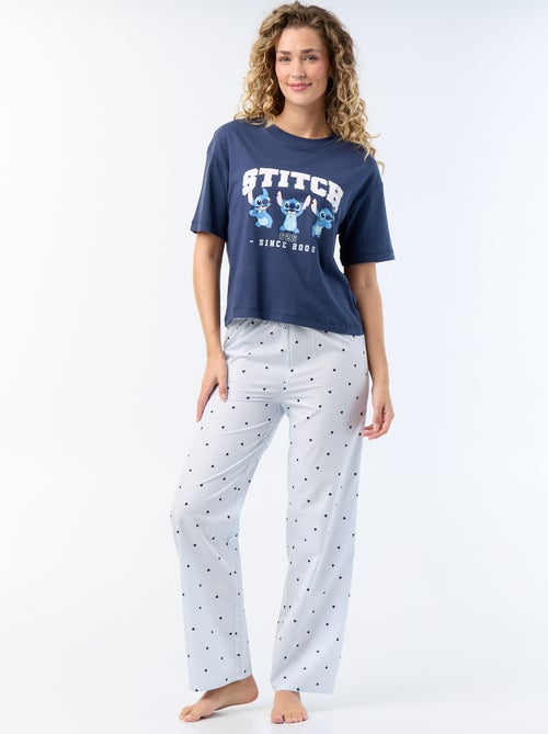 Pyjama long 'Stitch' - 2 pièces - Kiabi Pyjama long 'Stitch' - 2 pièces - Kiabi