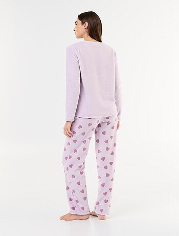 Pyjama long 'Winnie' de 'Disney' en polaire - 2 pièces