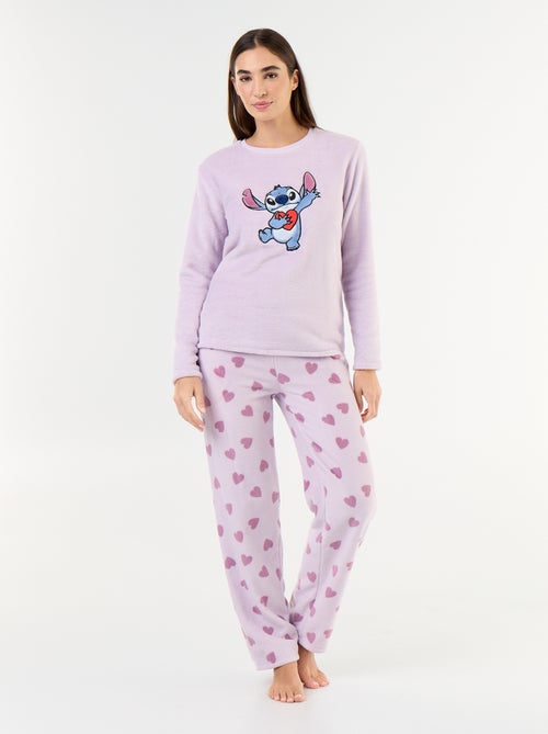 Pyjama long 'Stitch' de 'Disney' en polaire - 2 pièces - Kiabi Pyjama long 'Stitch' de 'Disney' en polaire - 2 pièces - Kiabi