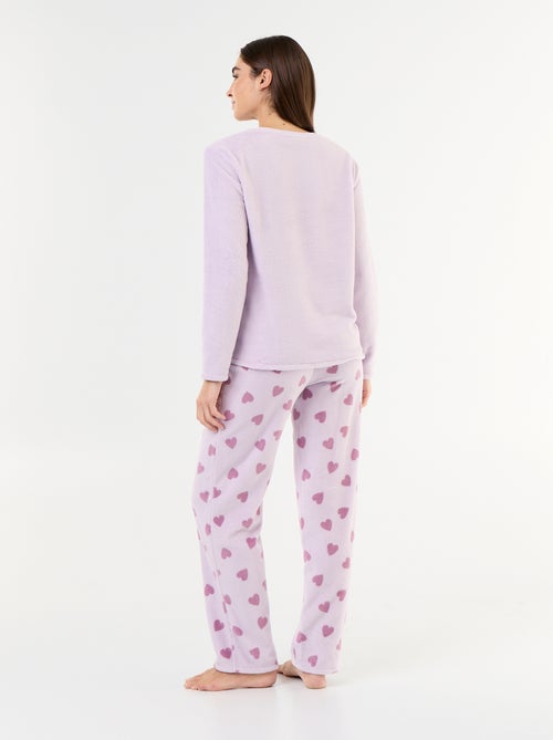 Pyjama long 'Stitch' de 'Disney' en polaire - 2 pièces - Kiabi Pyjama long 'Stitch' de 'Disney' en polaire - 2 pièces - Kiabi