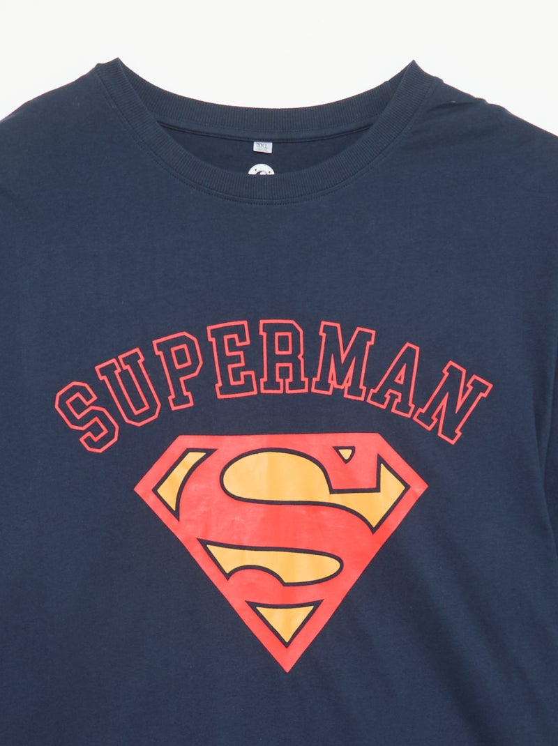 Pyjama long 'Superman' 'DC Comics' - 2 pièces Bleu - Kiabi