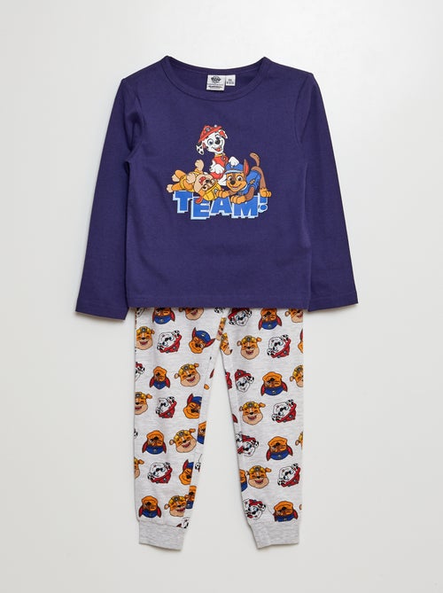 Pyjama long t-shirt + pantalon - 2 pièces - Kiabi