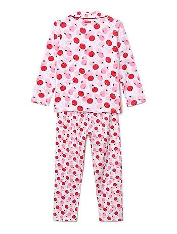 Pyjama long un zeste d'amour - 12 ans - 95% Coton / 5% Elasthanne - Rose