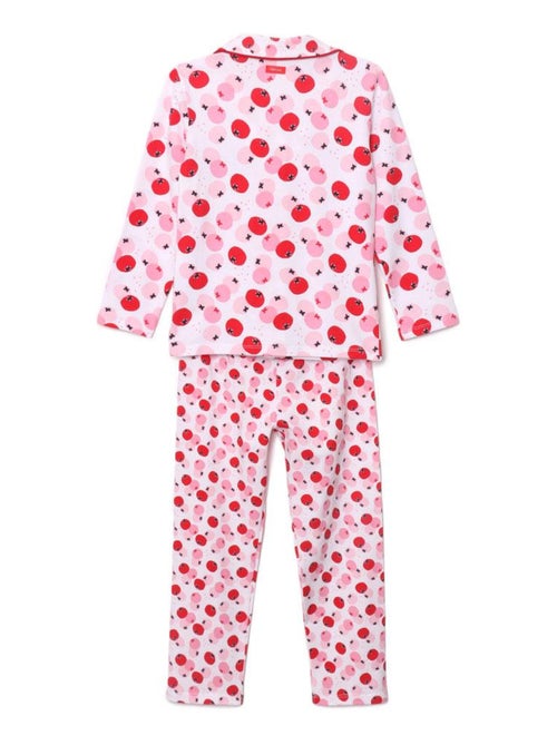 Pyjama long un zeste d'amour - 4 ans - 95% Coton / 5% Elasthanne - Rose - Kiabi